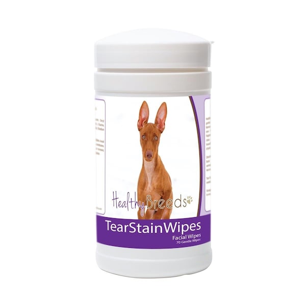 Healthy Breeds Cirneco Dell Etna Tear Stain Wipes - 70 Count, 70PK 840235178316 - main
